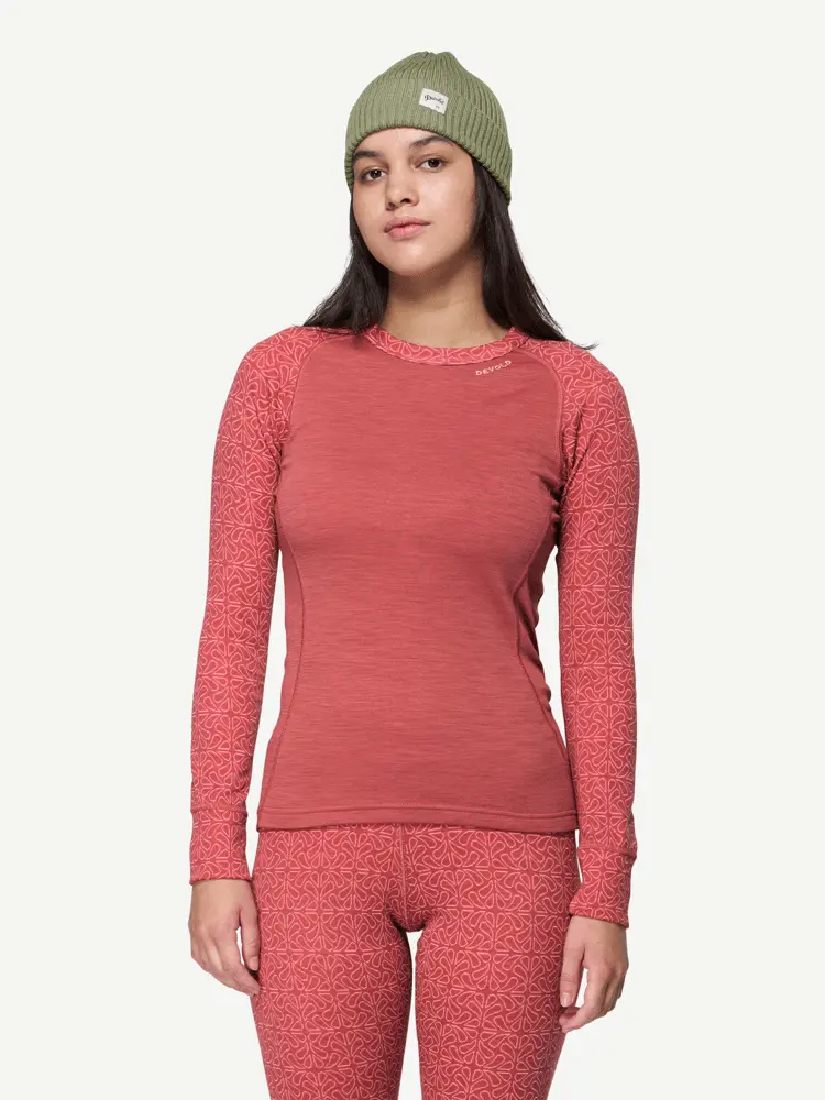 Devold Devold - Duo Active Merino 205 Ulltrøye Dame - Large - Rød