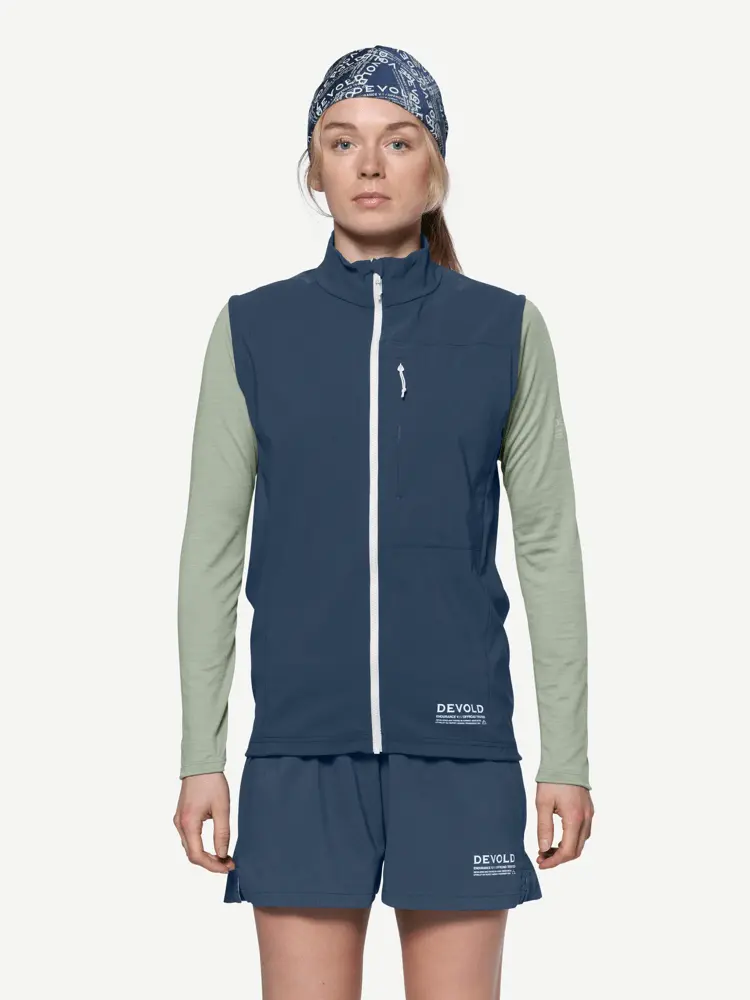 Devold Devold - Endurance Merino Vest Dame - Large - Blå