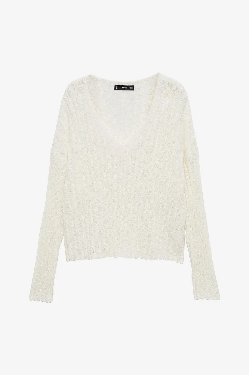 Mango Genser Sweater Lisboa - Beige