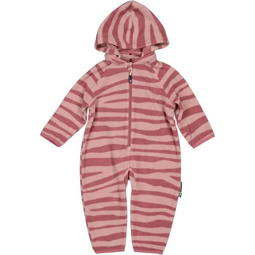 Geggamoja Fleeceoverall Zebra Plum - 98/104