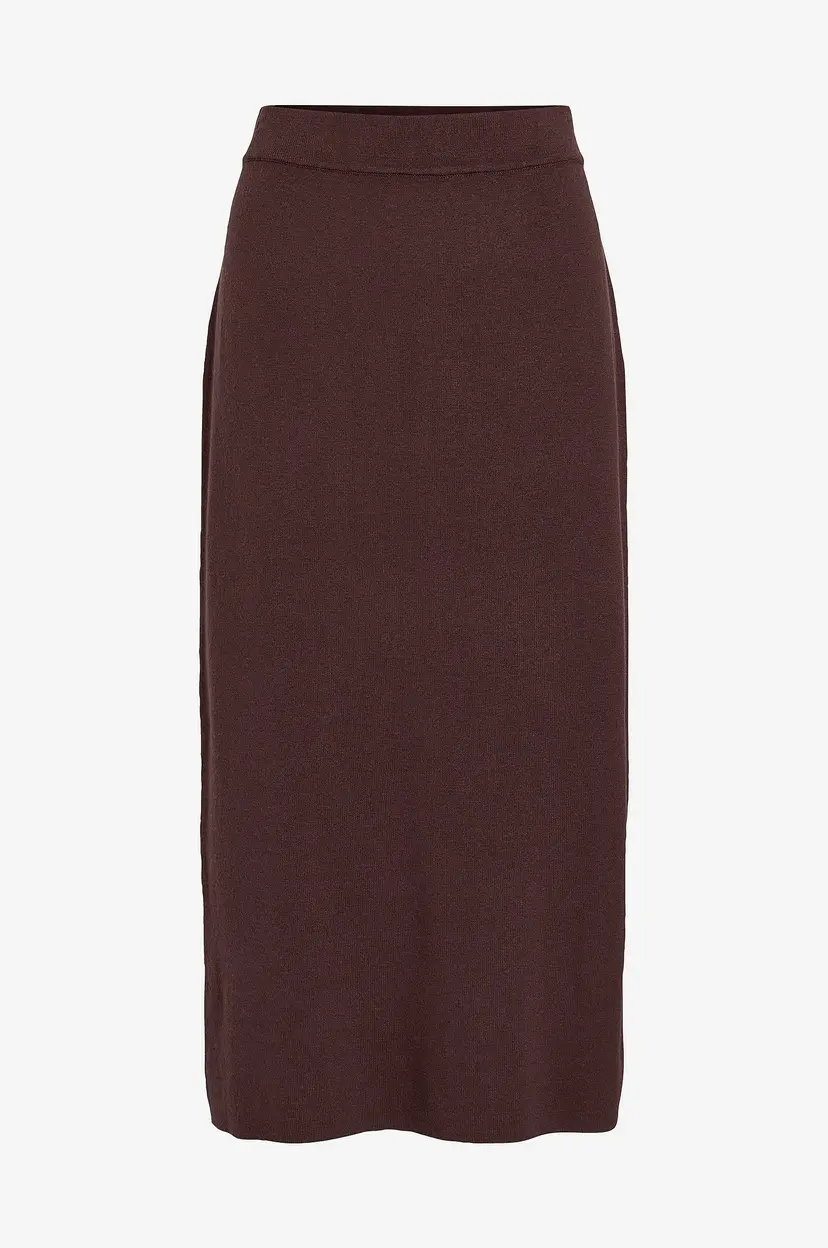 Vila Skjørt Viora Knit Skirt/tes - Brun