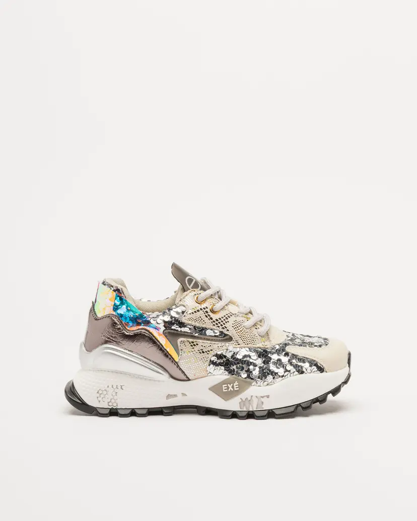 Exé Exé D190608-17I Silver Sneakers