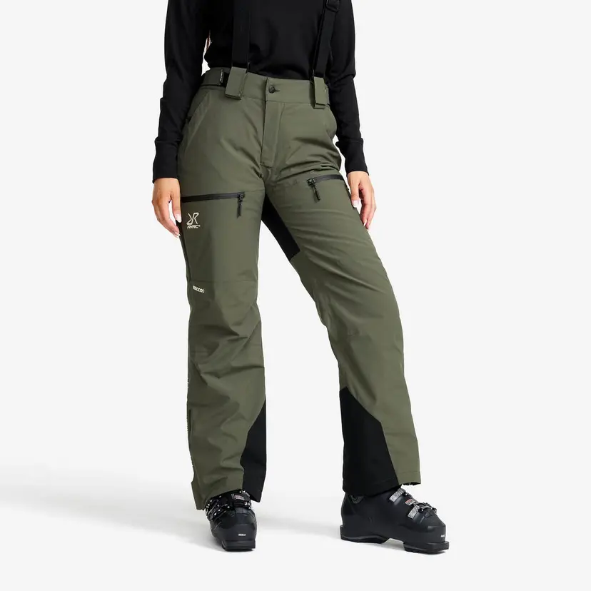 RevolutionRace AccXel Insulated 2L Ski Pants Dame Kambaba Green
