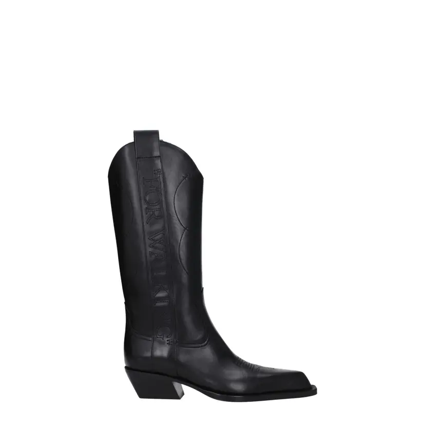 Off White Off-White Cowboy/biker støvler – Svart