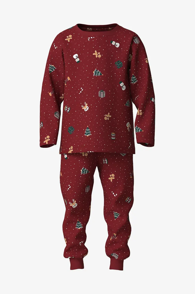 NAME IT Pysjsett nmnVismas LS - Rød