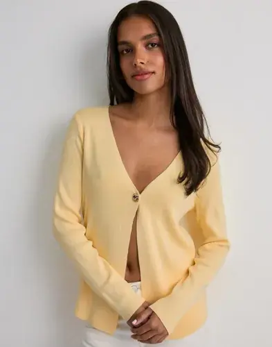 Vero Moda Vero Moda - Gul - Vmhailey Ls Knit Cardigan Jrs Exp