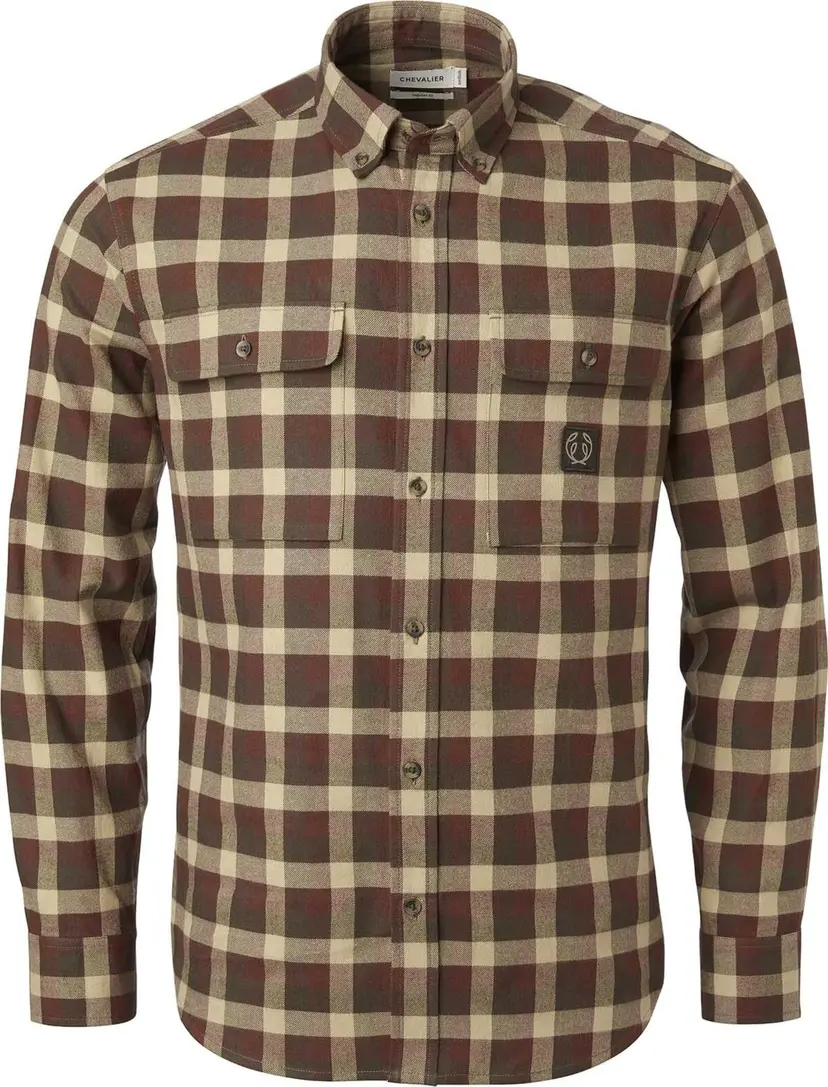 Chevalier Chevalier Men's Heron Flannel Shirt Holly Green Checked