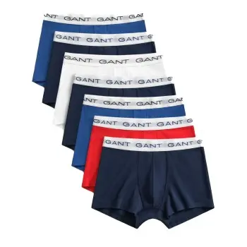 GANT Gant 7P Basic Cotton Boxer Trunks Multi-colour-2 bomull Medium Herre