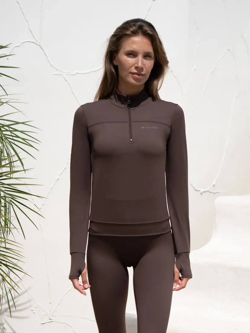 Balion Define Half Zip Sweat Mocca