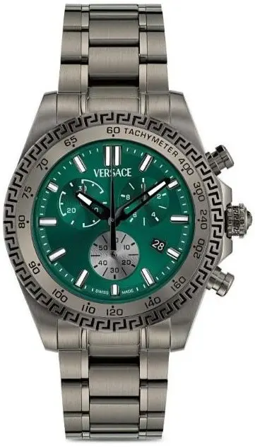 Versace Versace Herreklokke VE9K00624 Chrono X Grønn/Stål Ø44 mm