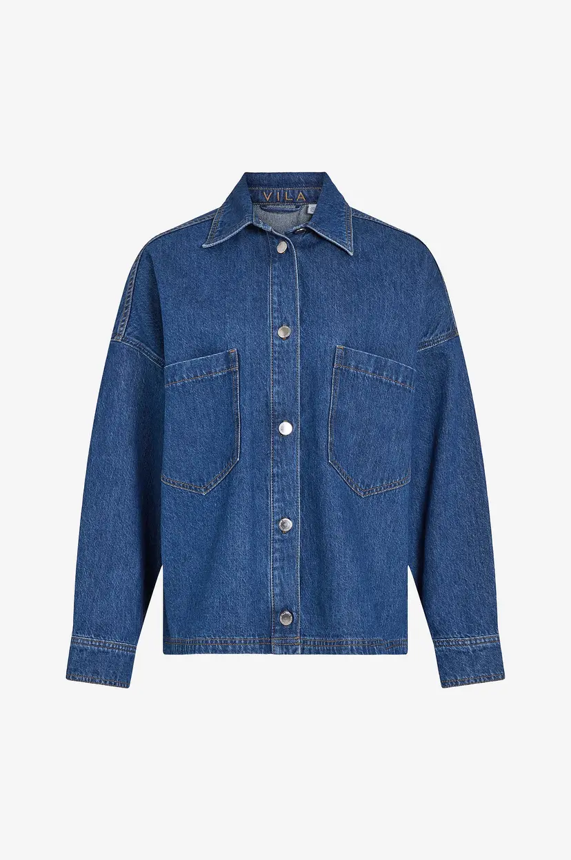 Vila Skjorte viCreek L/S Denim Shirt - Blå