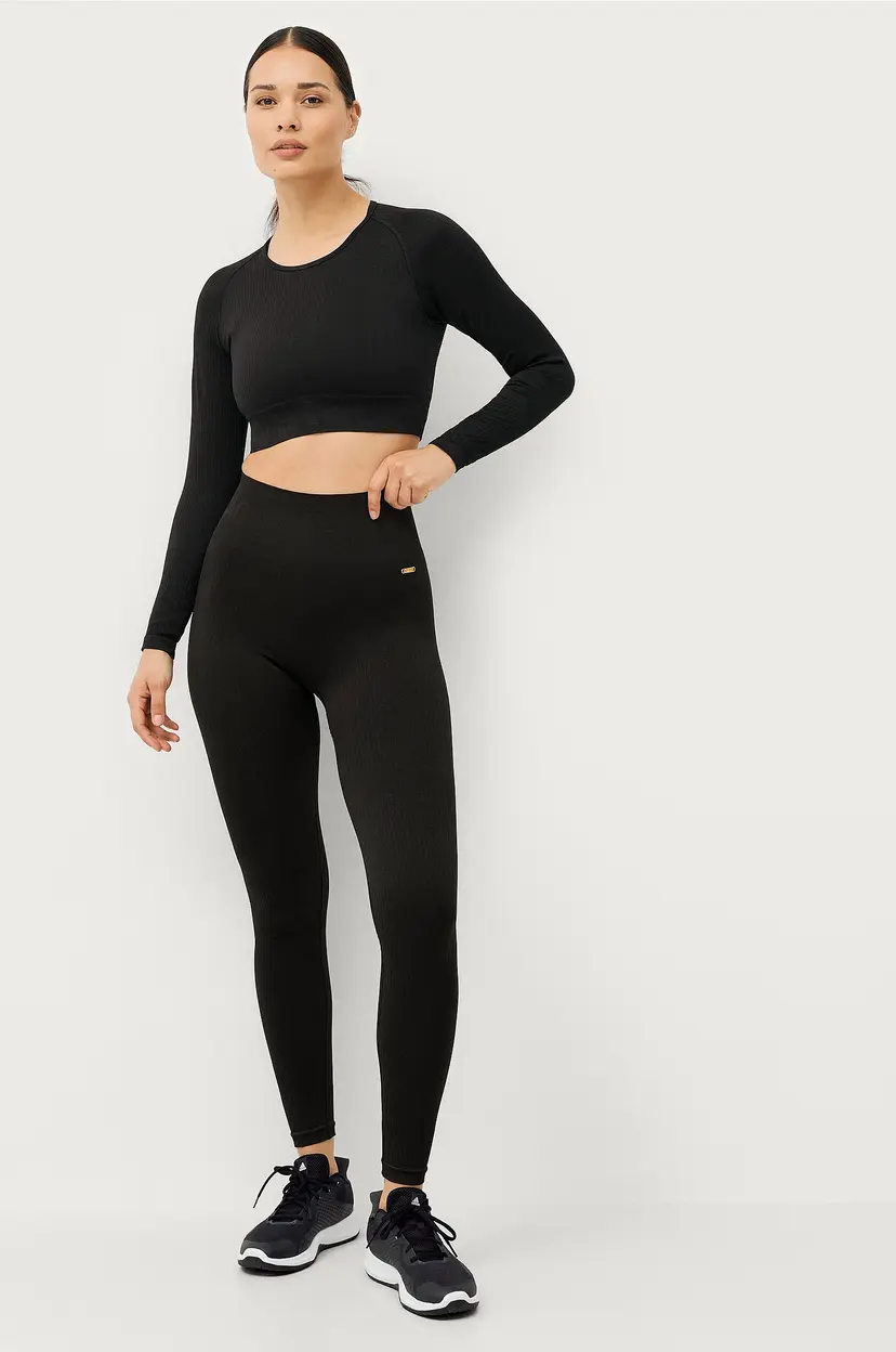 Agnes Cecilia Studio Treningstights AC Studio Seamless Tights - Svart