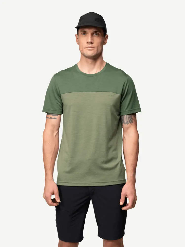 Devold Devold - Classic Linear T-skjorte Herre - Large - Grønn