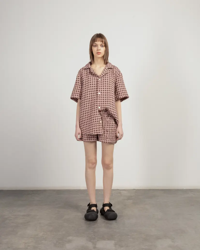 Oas OAS 7006-07 Rose Short sleeve shirt