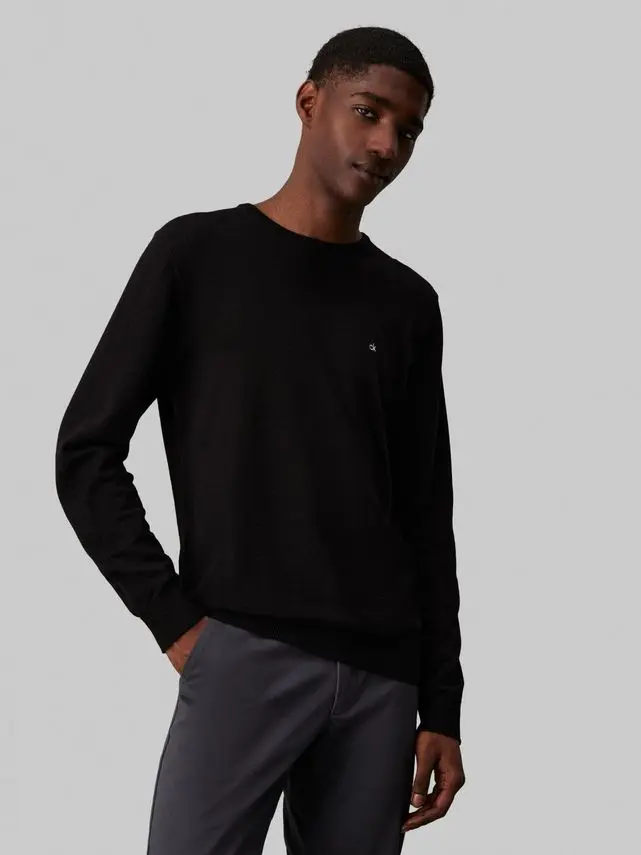 Calvin Klein COTTON SILK BLEND CN SWEATER