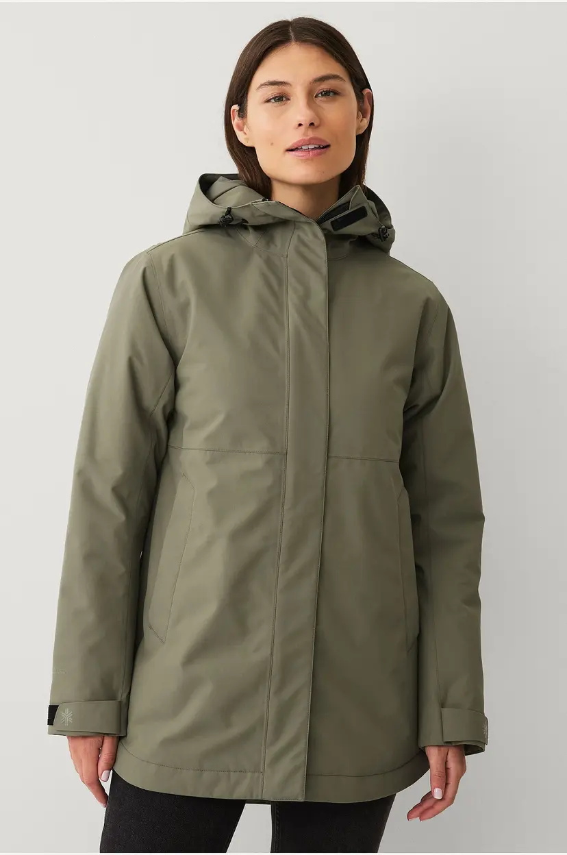 Áhkká Parka Urban Padded Parka W - Grønn