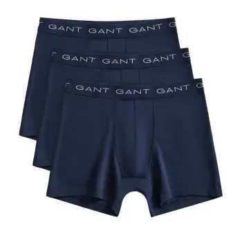 GANT Gant 3P Cotton Stretch Boxer Navy bomull Herre
