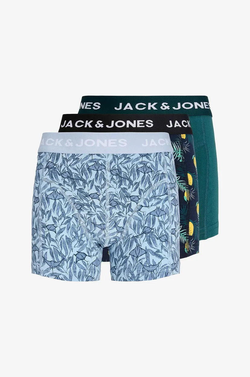 Jack & Jones Junior Boksershorts Jacjake Lemon Trunks 3-pakning - Blå