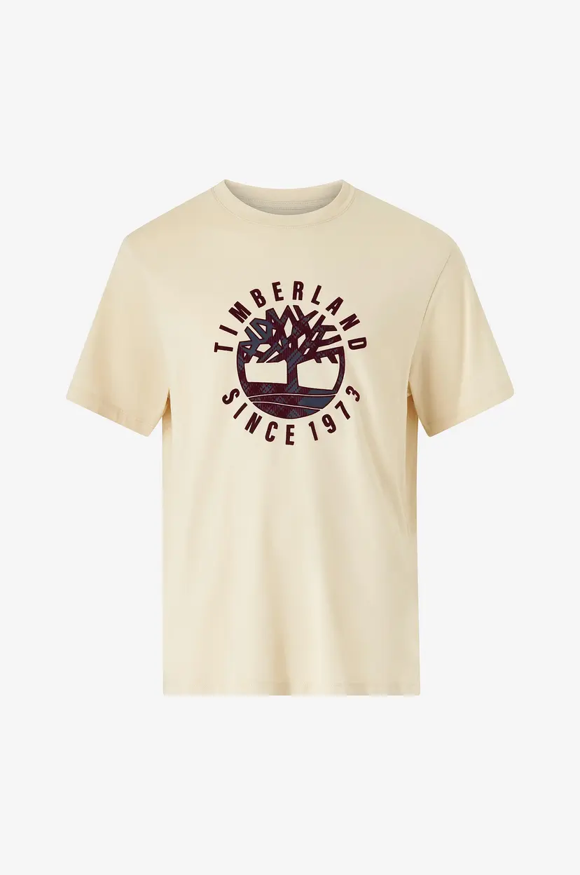 Timberland T-skjorte Holiday Front Graphic SS Tee - Beige