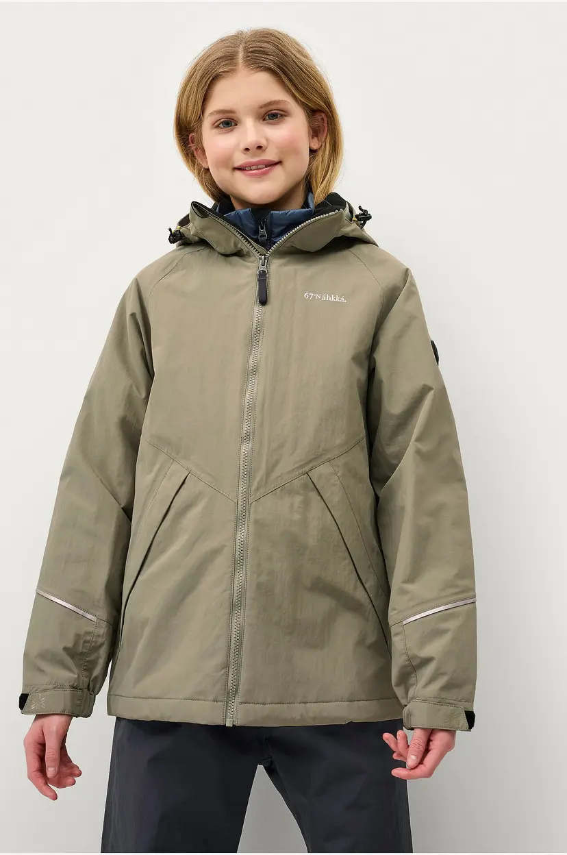 Áhkká Skjell jakke Shell Jacket Jr - Grønn