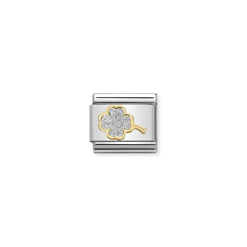 Nomination Silver Four-leaf Clover