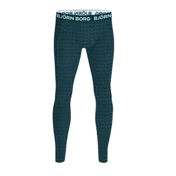 Björn Borg Björn Borg Stillongs Cotton Stretch Long Johns Blå/Grønn bomull Medium Herre
