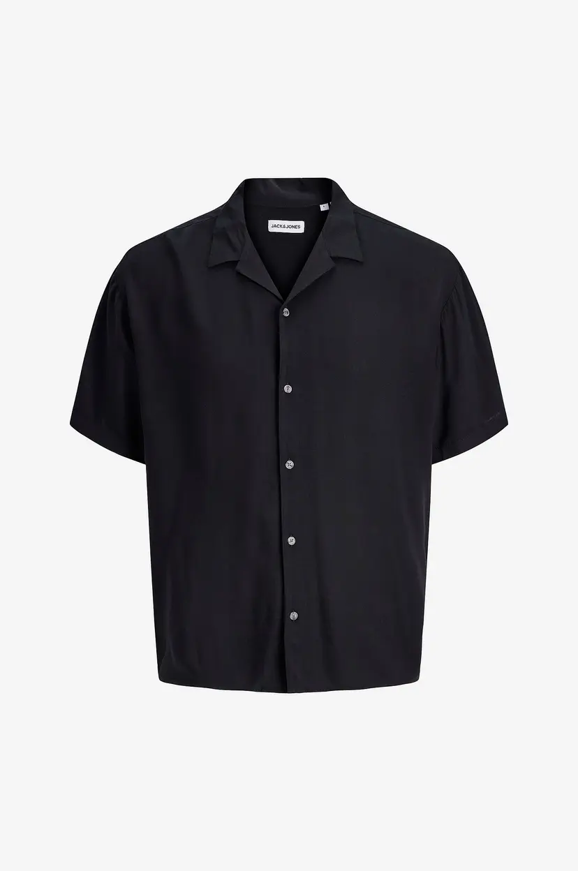 Jack & Jones Resort-skjorte jjeJeff Resort Solid Shirt SS SN - Svart