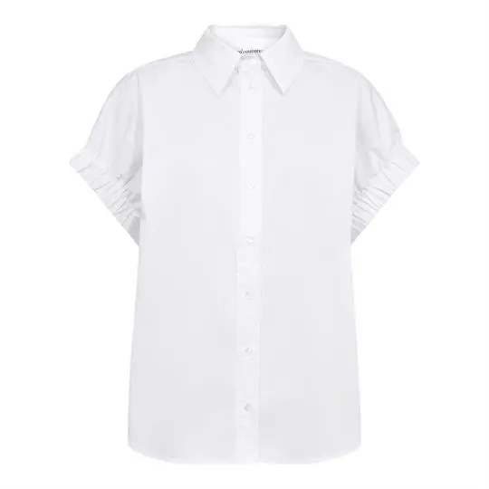 Co Couture Co' Couture - Poppy Elastic Cuff SS Shirt - White