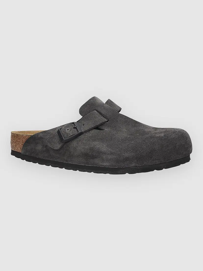 Birkenstock Birkenstock Boston Suede Leather Sandaler grå