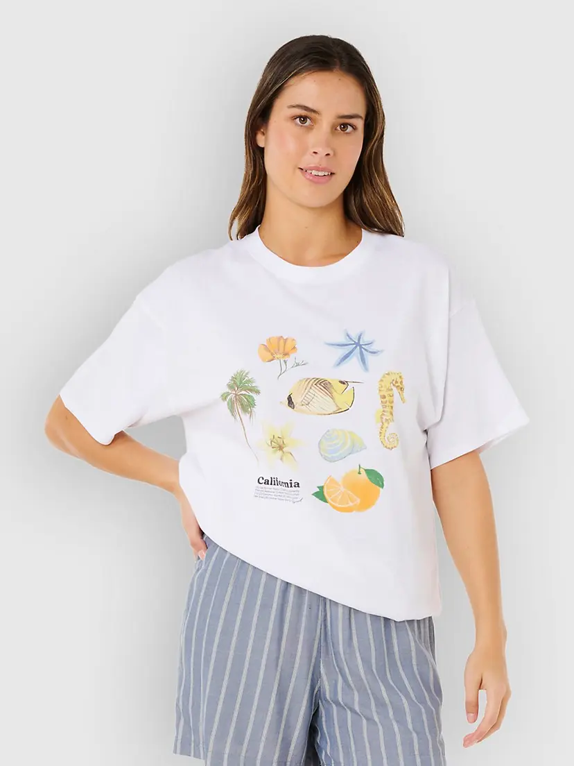 Rip Curl Rip Curl Poolside Heritage T-skjorte hvit