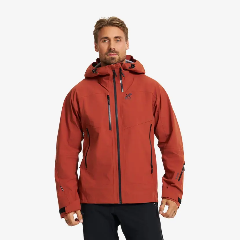 RevolutionRace Cyclone 3L Shell Jacket Herre Rusty Orange