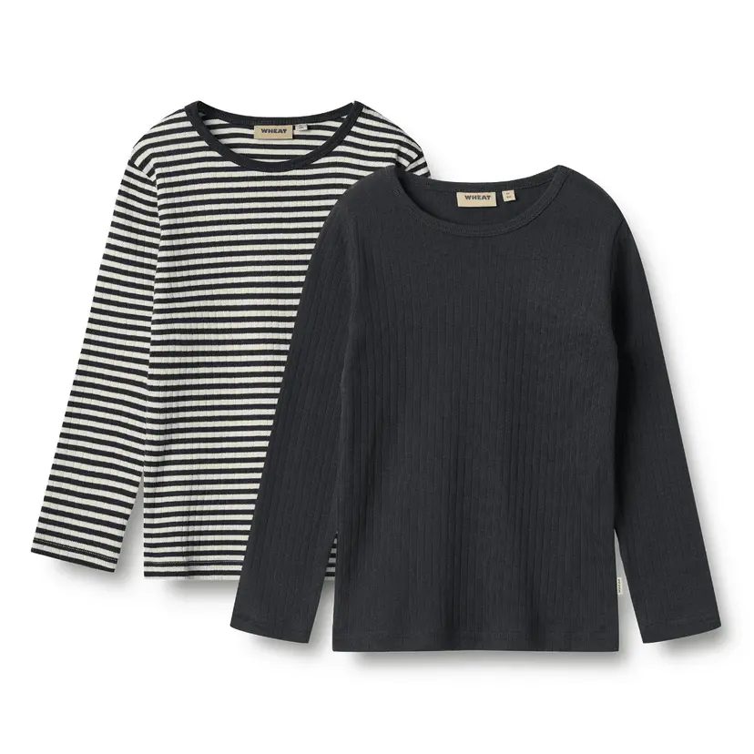 Wheat Wheat - Genser 2-pk Stig Navy Stripe