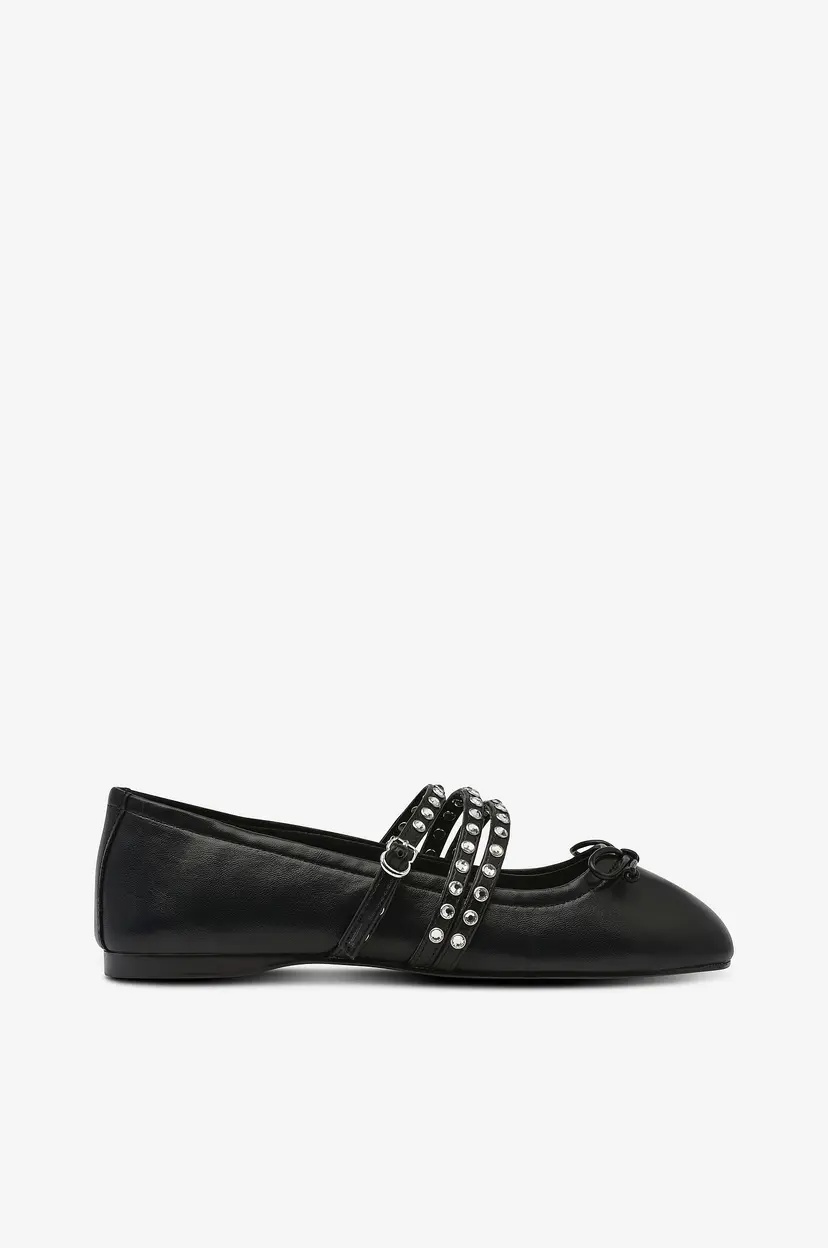 Mango Ballerinasko Shoes Stud - Svart