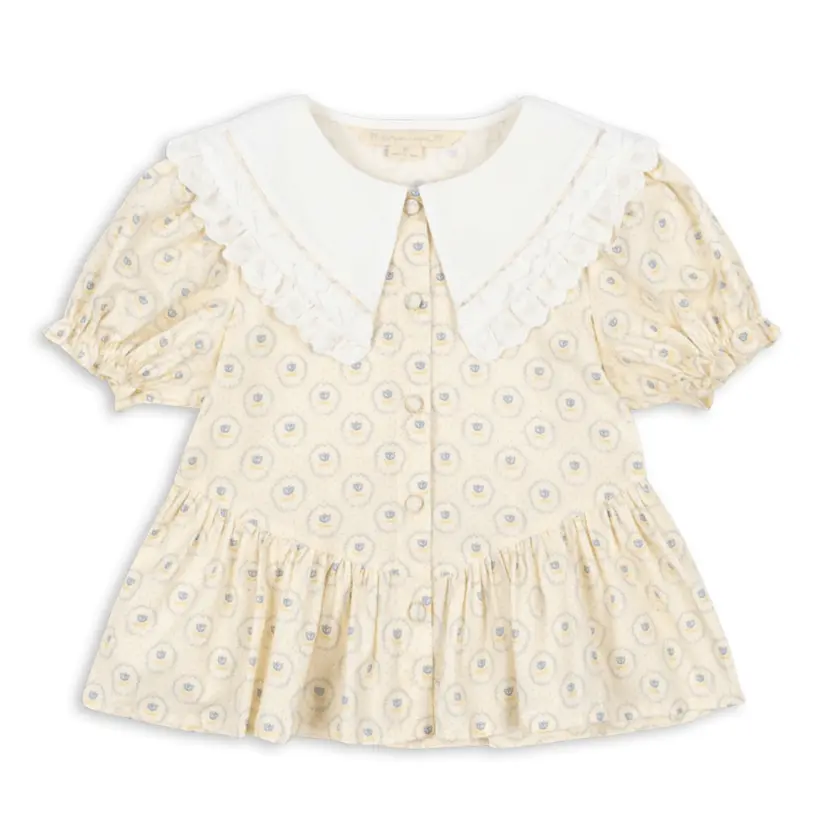 Konges Sløjd Konges Sløjd - Bluse Coeur Collar Ciel Mirage