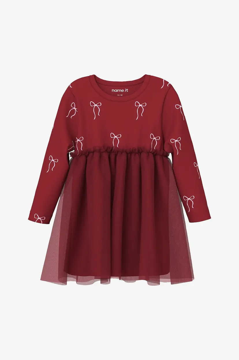 Name it baby Kjole Nbfratia Ls Dress - Rød