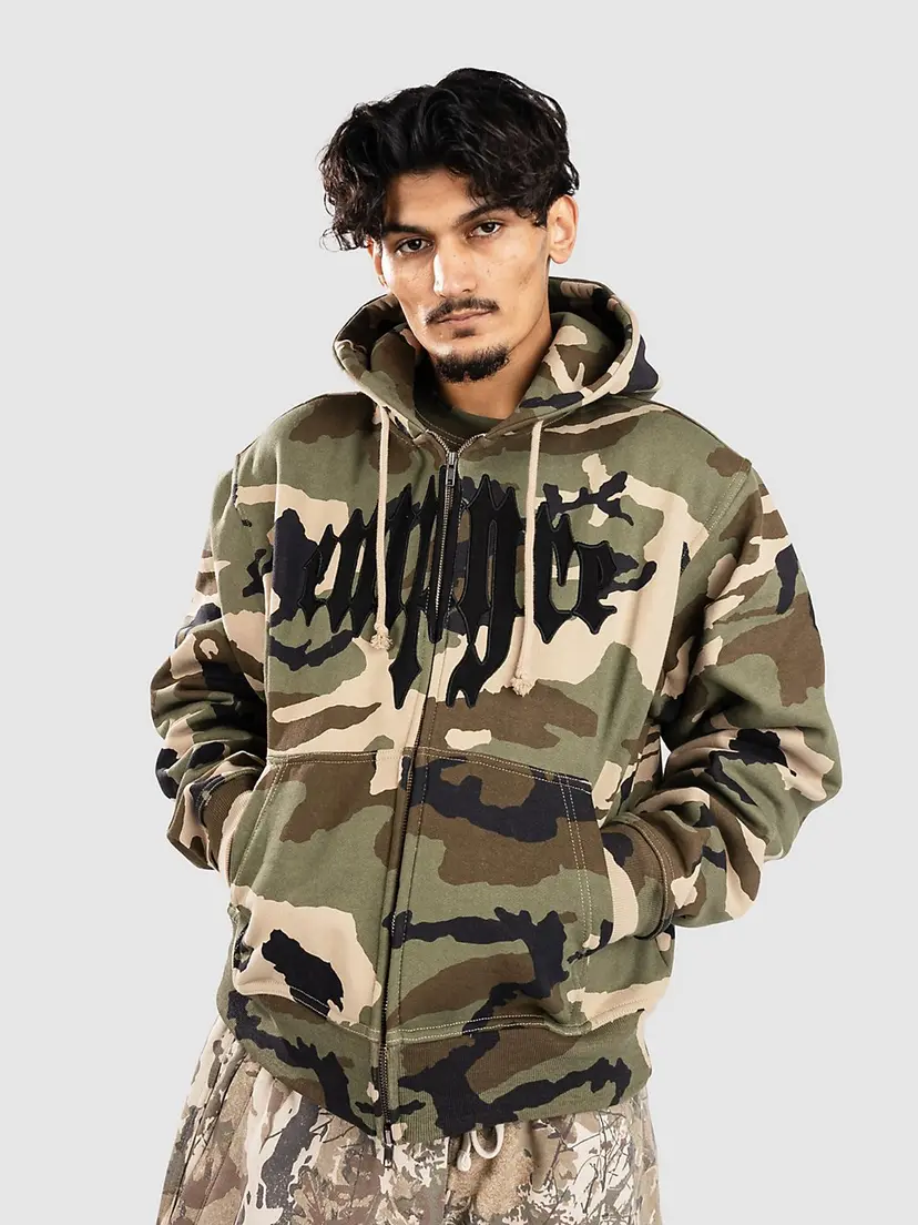 Empyre Empyre Leg Cramp Hettegenser med glidelås camo
