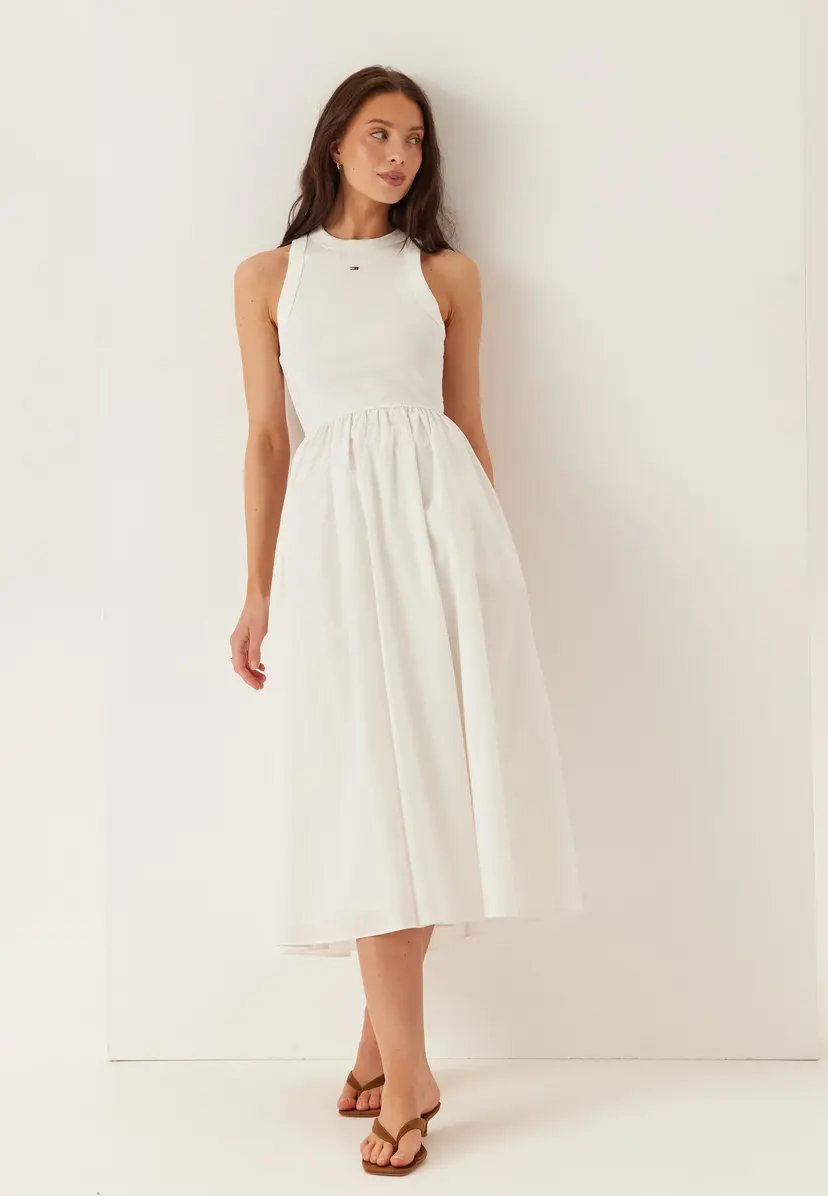Tommy Jeans Tjw Rib Poplin Tank Dress Ext
