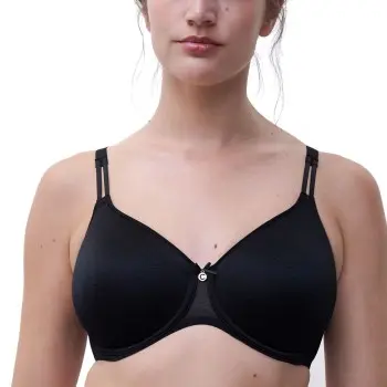 Chantelle Chantelle BH EasyFeel Norah Covering Spacer Bra Svart polyester B 75 Dame