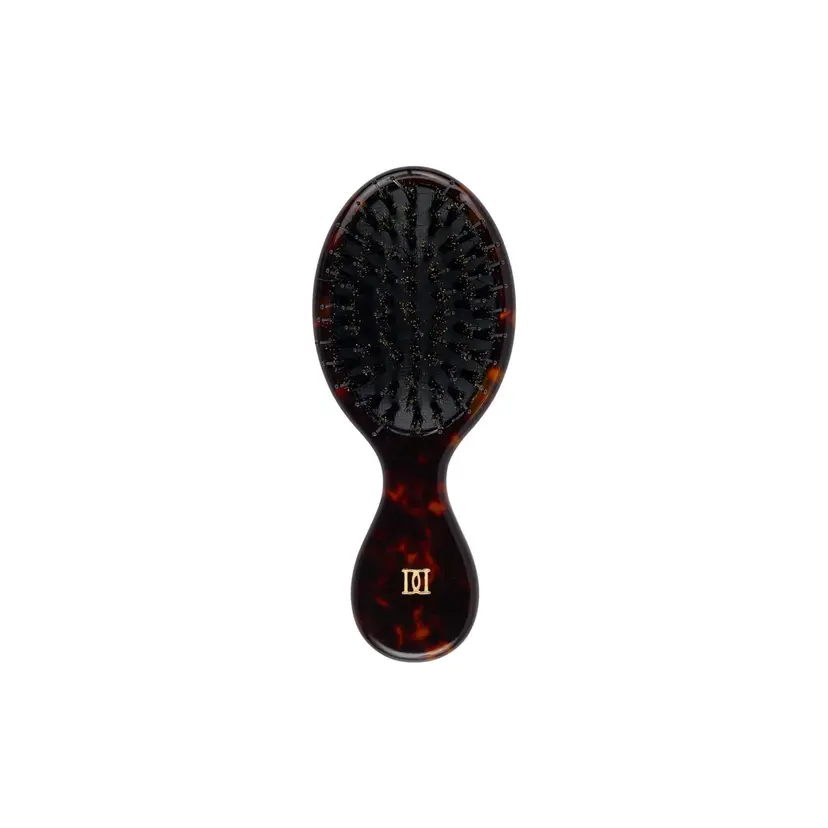 Dark Hair Brush Small Brown Tortoise