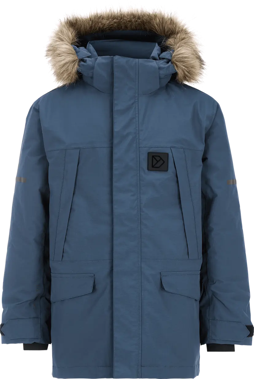 Didriksons Didriksons Kids' Sylvin Parka Mountain Blue