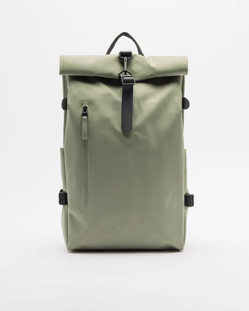 Rains Rains Rolltop Rucksack Green Backpack