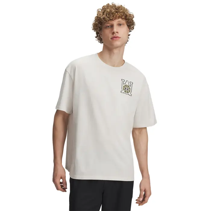 Under Armour OS Hoops Courtside T-skjorte Hvit