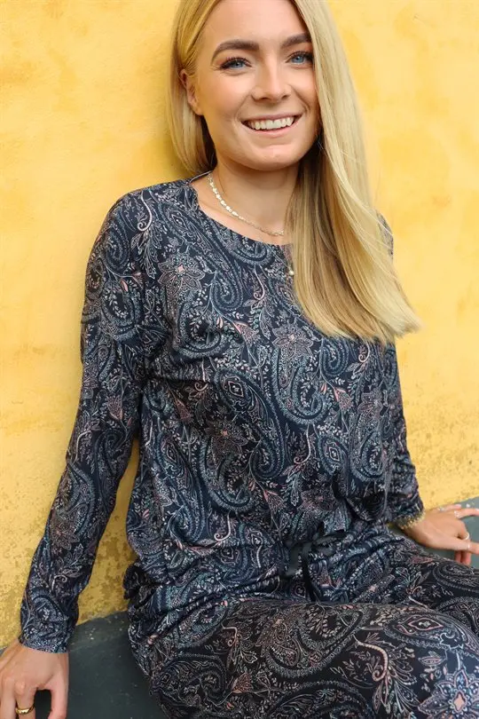 Liberté essentiel Liberté - Alma Ls Top - Night Sky Paisley