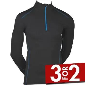 JBS of Denmark JBS Proactive Long Sleeve Zipper 426-16 Svart X-Large Herre