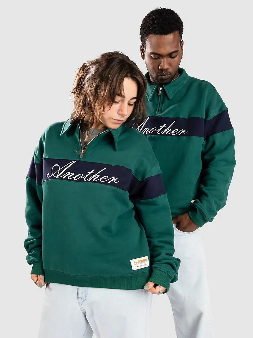 Another Cotton Lab Another Cotton Lab Another Half Half-Zip Genser grønn