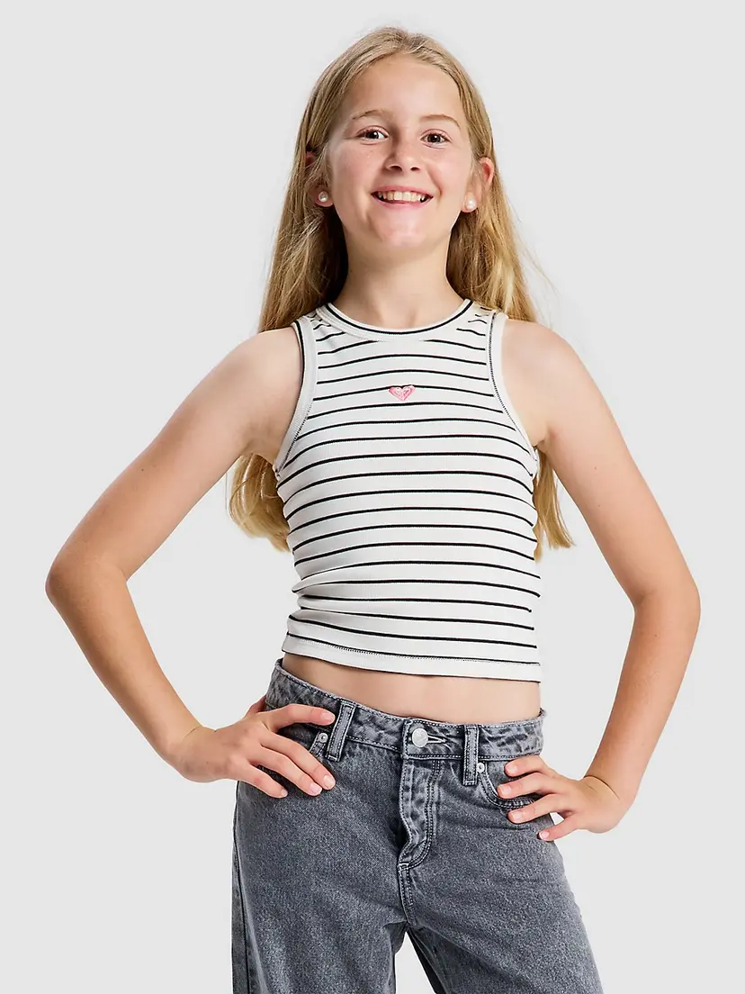 Roxy Roxy Iconic Days Rg Stripes Kids Singlet