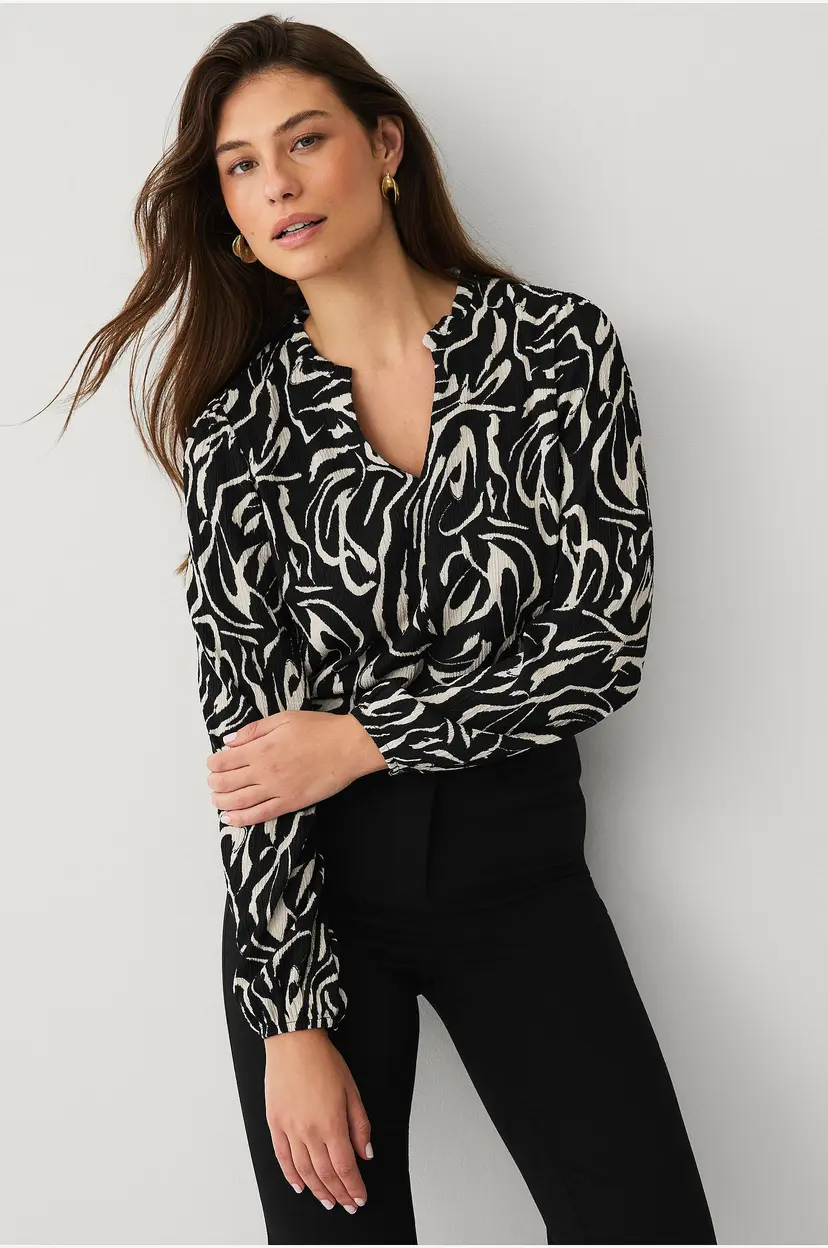 Ellos Collection Topp med struktur - Svart