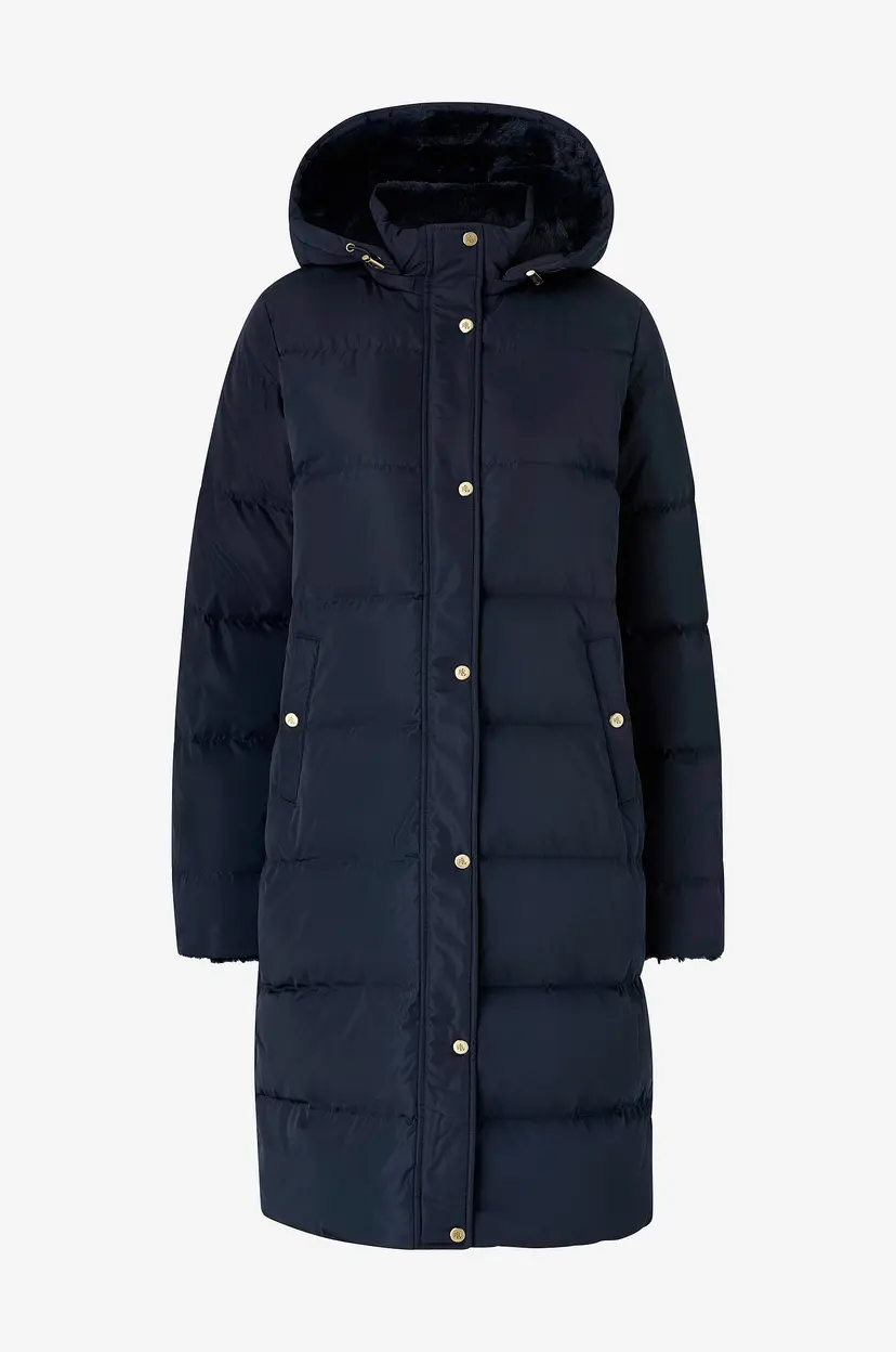 Lauren Ralph Lauren Dunfrakk Satin Finish-down W Fshear - Blå