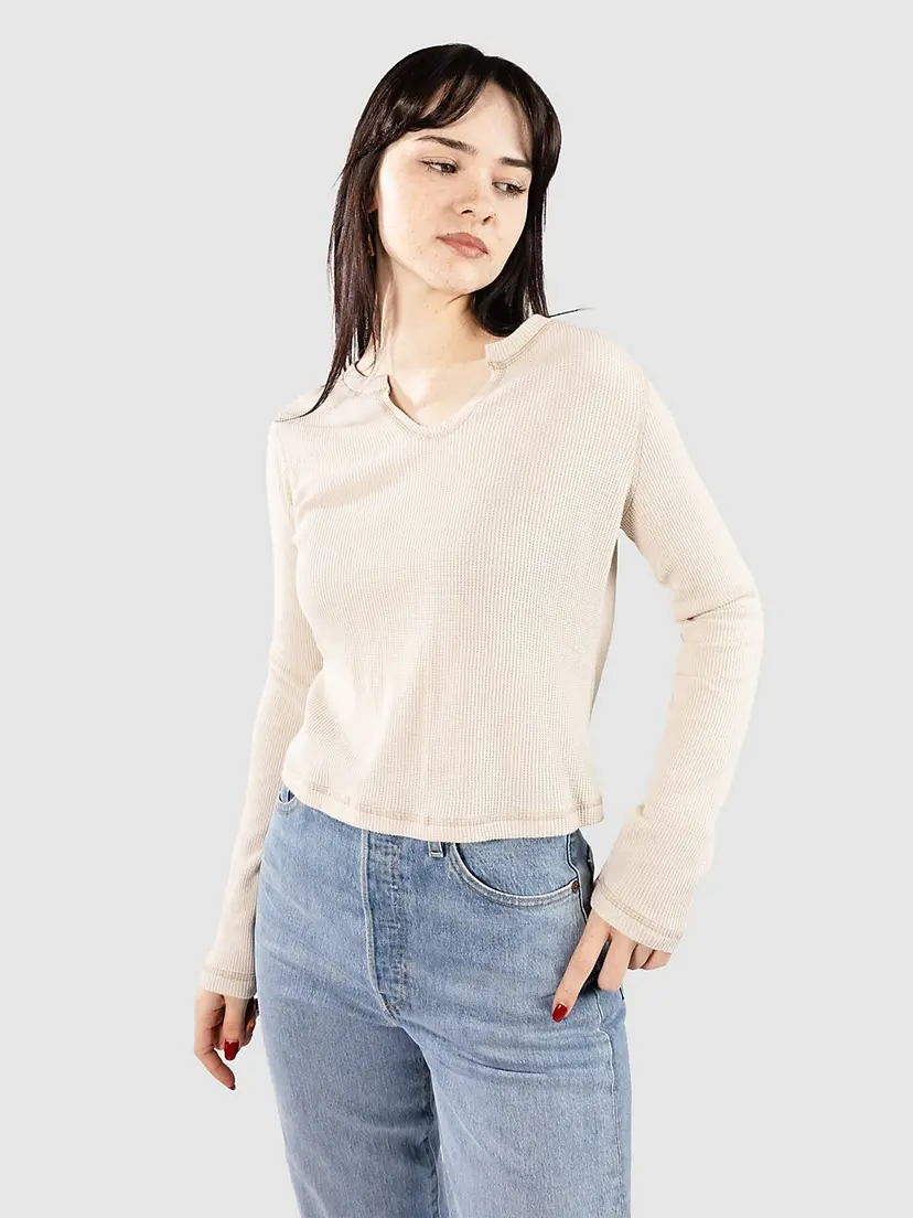 Freeworld Freeworld Thora Thermal Langermet T-skjorte hvit