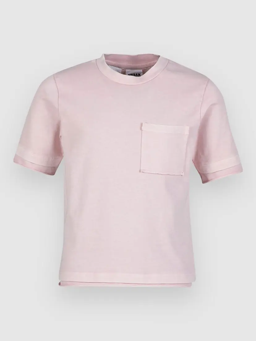 Urban Classics Urban Classics Washed Jersey Boxy Kids T-skjorte rosa